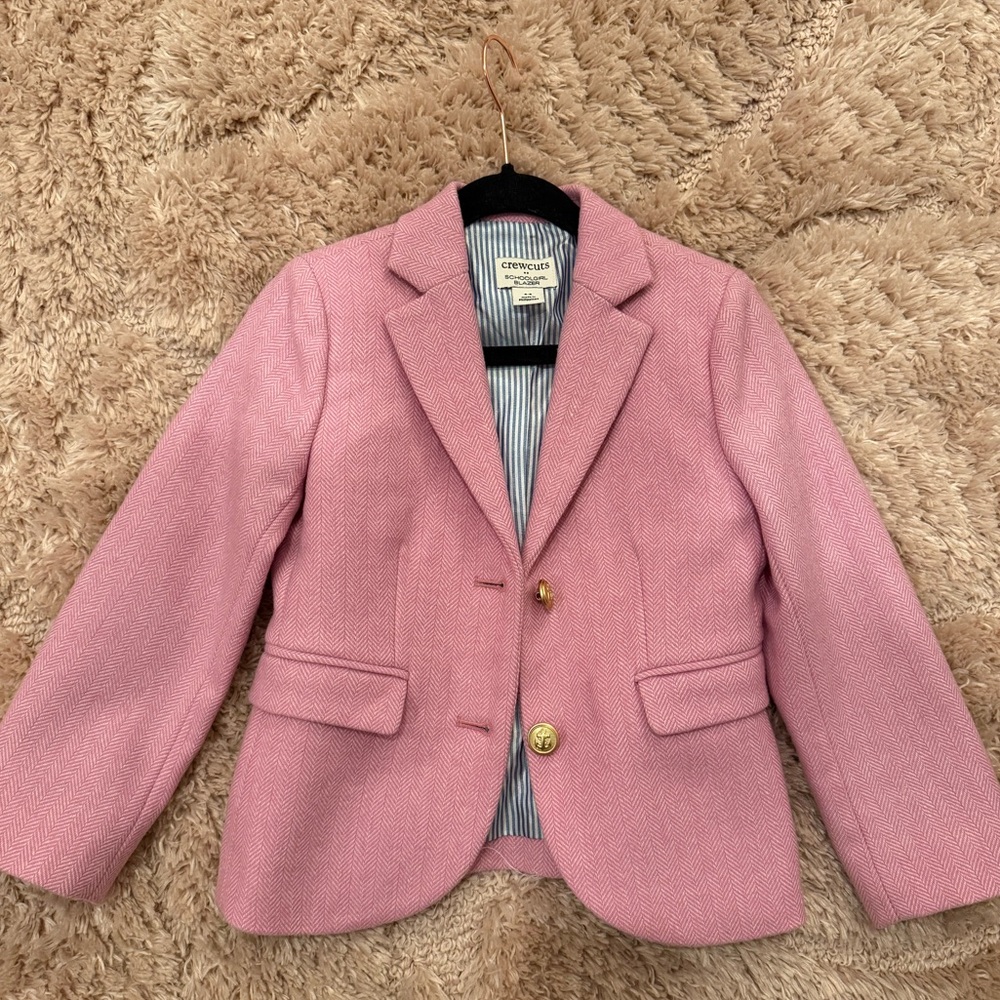 Pink Kids Blazer - wool